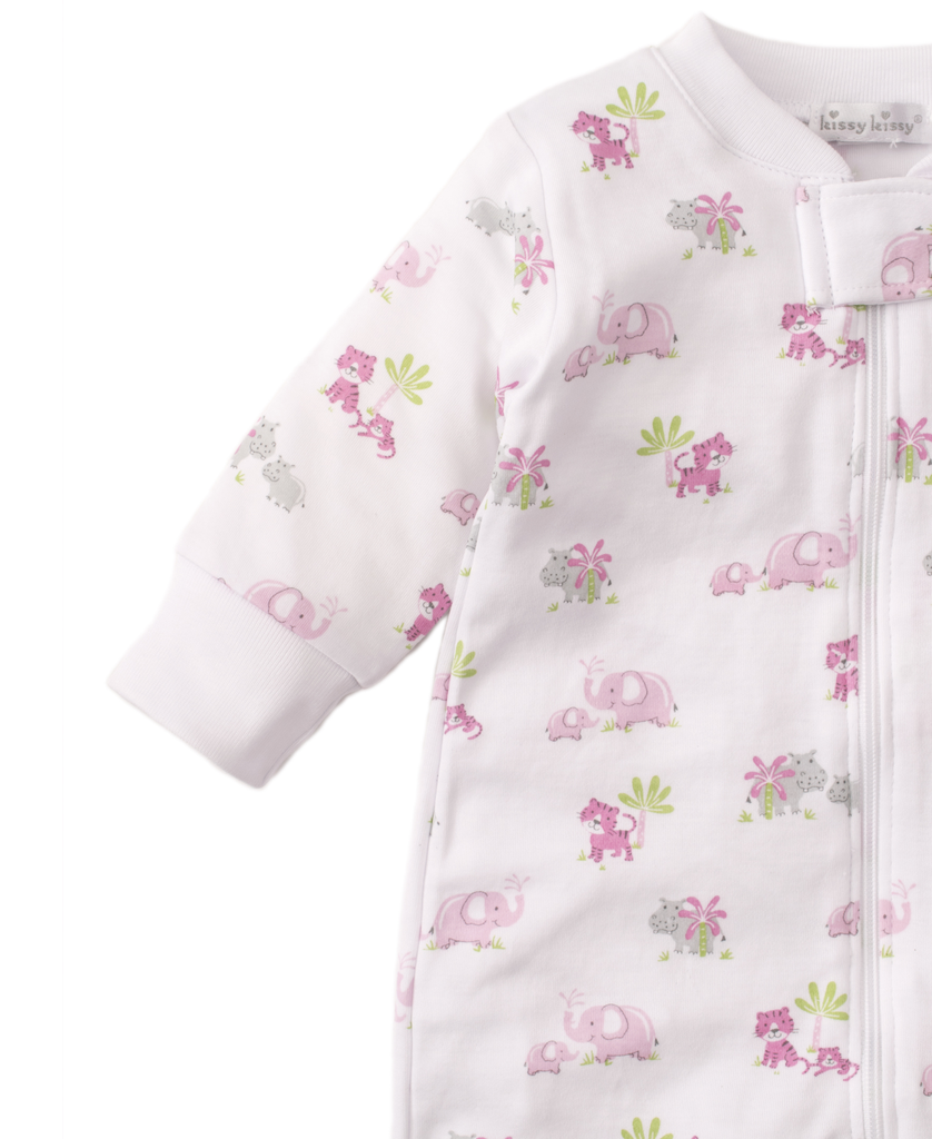 kissy kissy Kissy Kissy Safari Siblings Footie with Zipper *more colors*