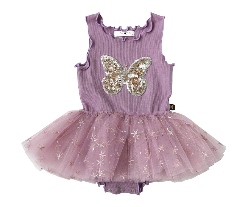 Petite Hailey Petite Hailey Butterfly Snow Baby Tutu Dress