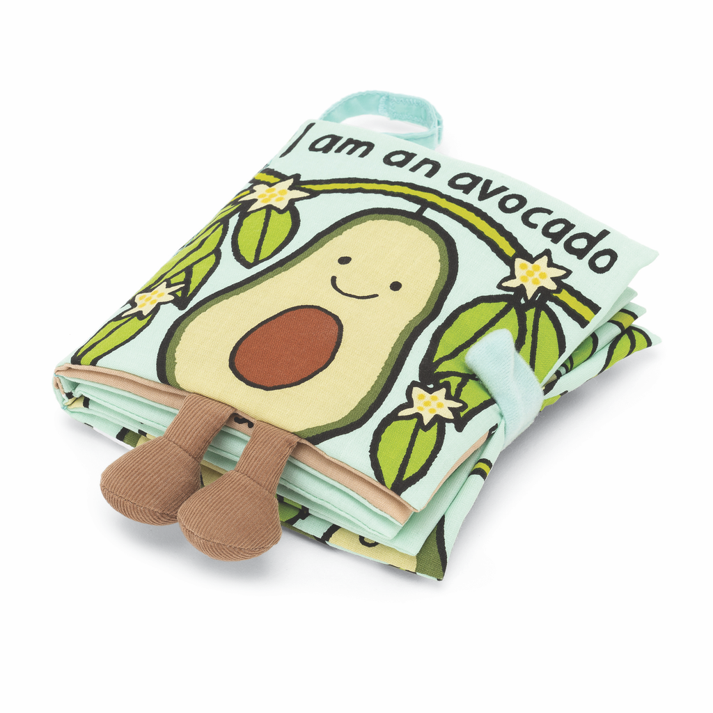 JellyCat Jelly Cat I Am Avocado Fabric Activity Book