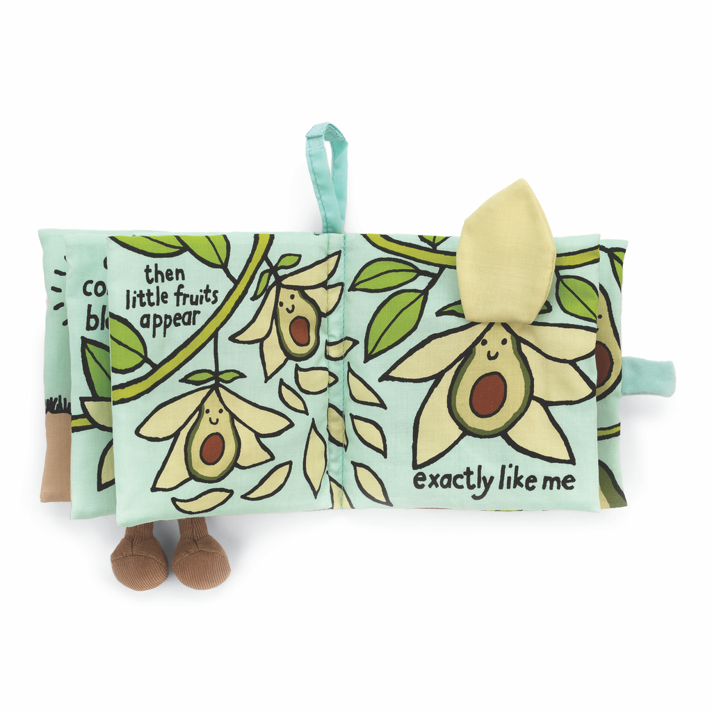 JellyCat Jelly Cat I Am Avocado Fabric Activity Book