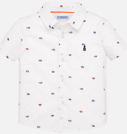 Mayoral Mayoral Short Sleeve Print Button Down