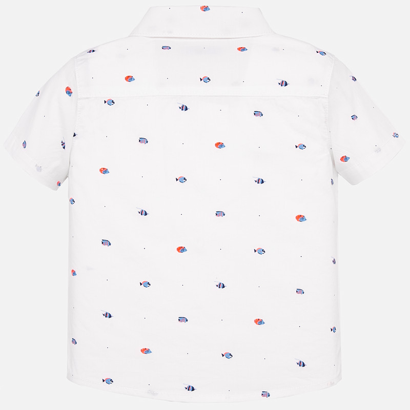 Mayoral Mayoral Short Sleeve Print Button Down