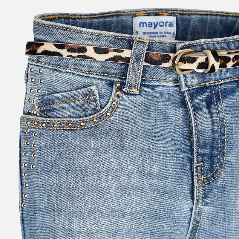 Mayoral Mayoral Long Denim Jean with Belt