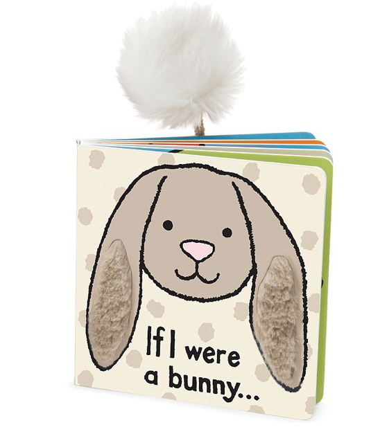 JellyCat Jelly Cat If I Were a Bunny Book Beige