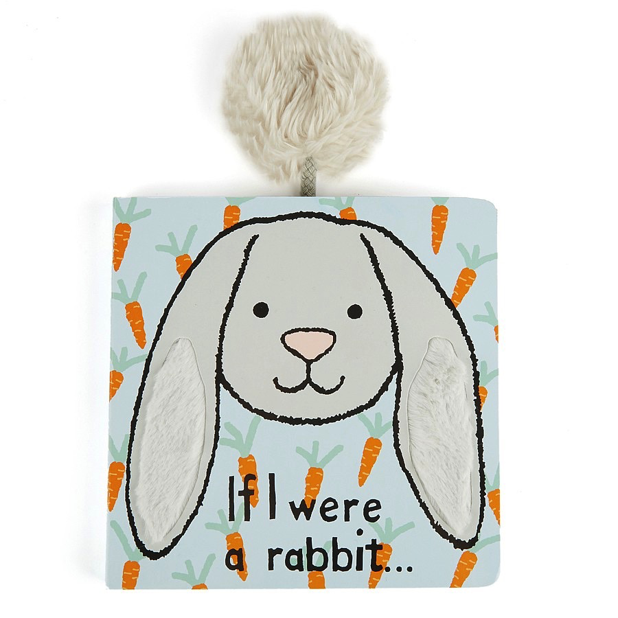 JellyCat Jelly Cat If I Were a Grey Rabbit Book