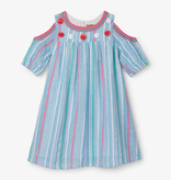 Hatley Hatley Striped Cold Shoulder Dress