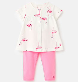 Joules Joules Perrie Flamingo Tunic and Legging Set