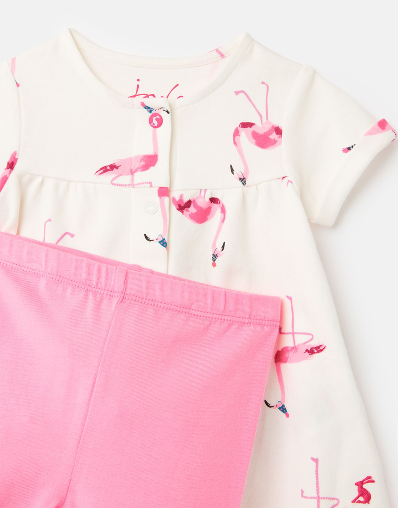 Joules Joules Perrie Flamingo Tunic and Legging Set