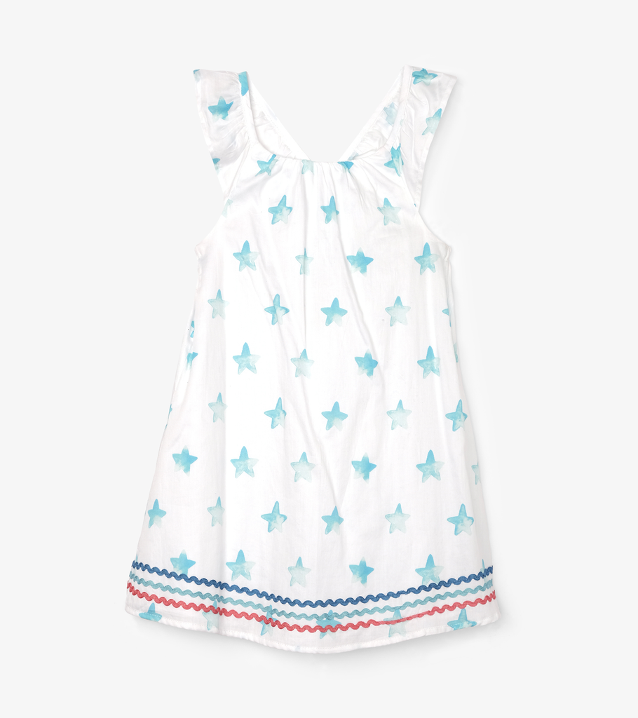 Hatley Hatley Painted Stars Bow Back Dress