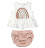Oh Baby Oh Baby Dolly Rainbow Ruffle Set