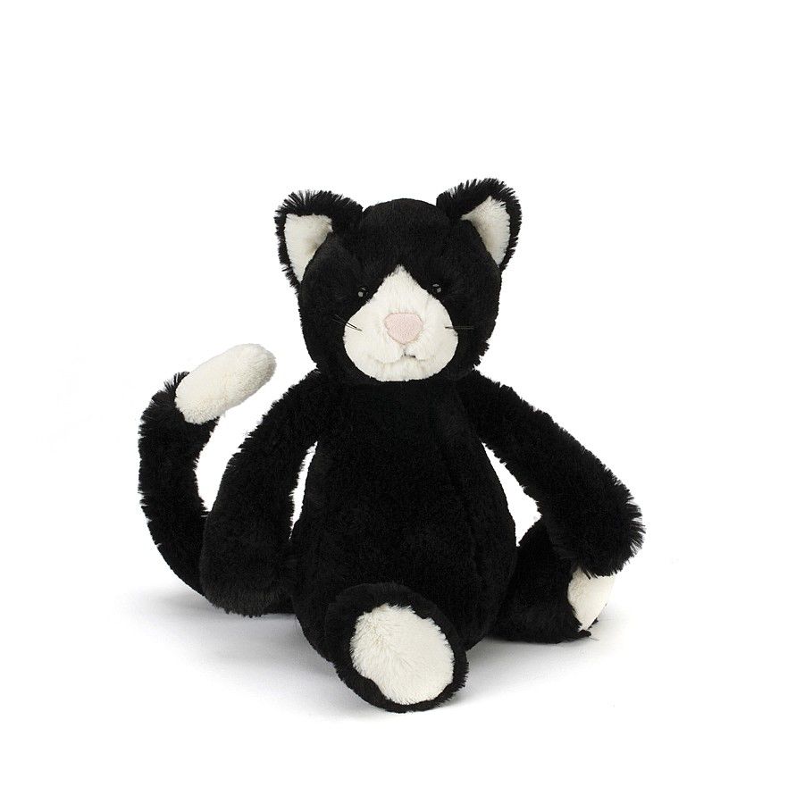 JellyCat Jelly Cat Bashful Black and White Cat Small