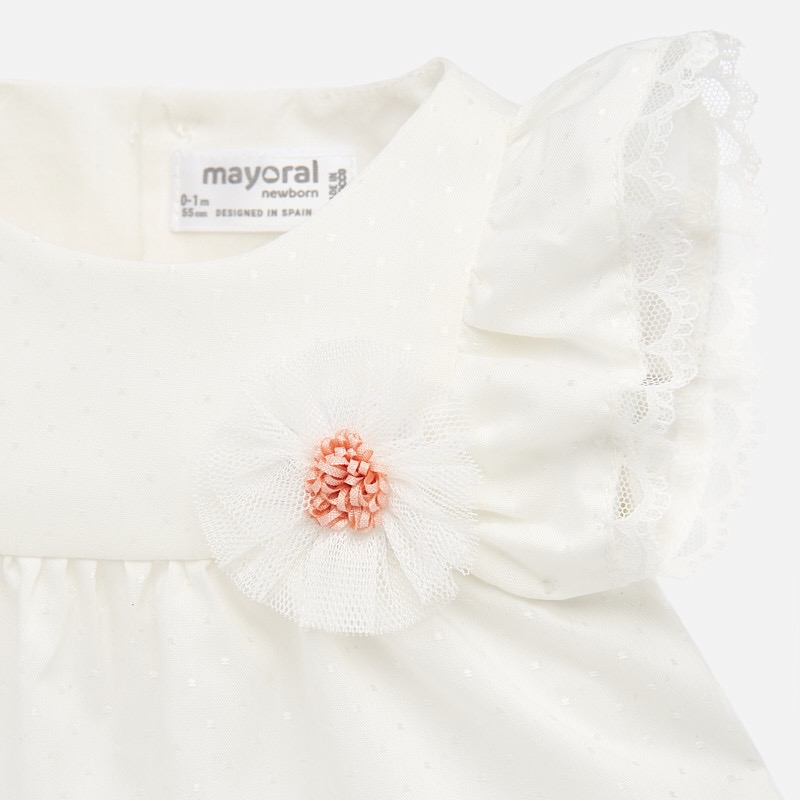 Mayoral Mayoral Baby Blouse and Diaper Cover Set