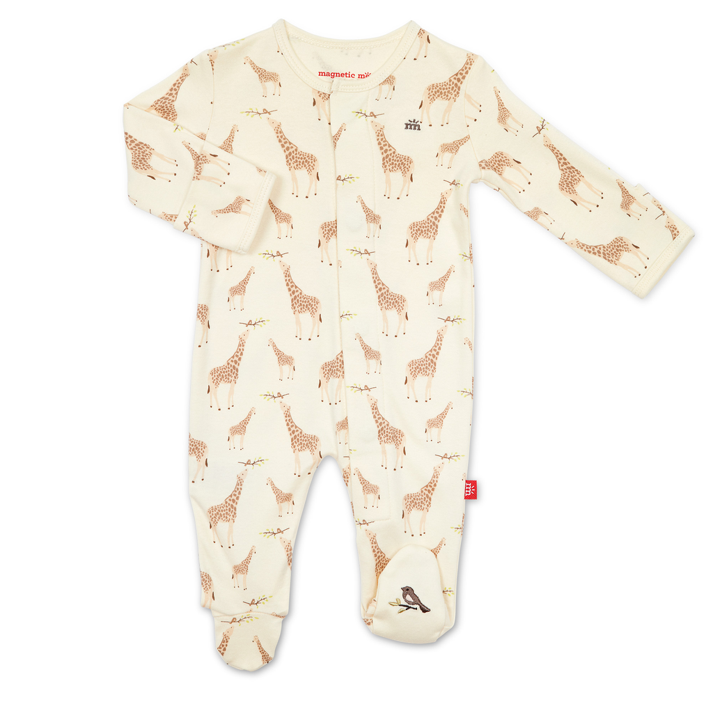 Magnificent Baby Magnificent Baby Jolie Giraffe Organic Cotton Footie