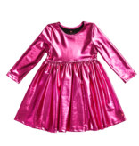Pink Chicken Pink Chicken Liza Lame Metallic Dress