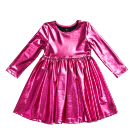 Pink Chicken Pink Chicken Liza Lame Metallic Dress
