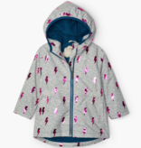 Hatley Hatley Glitzy Pink Bolts Microfiber Rain Jacket