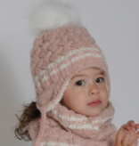 Cali Kids Knit Heart Winter Hat