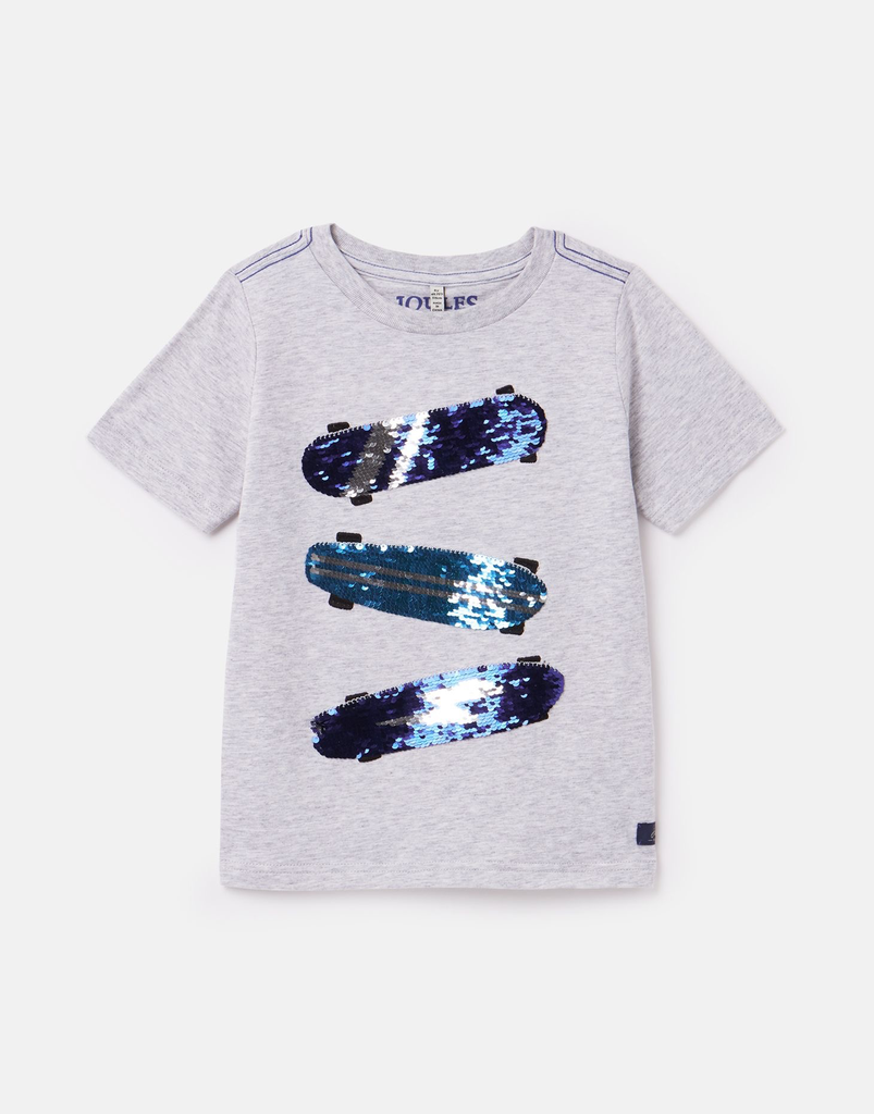 Joules Joules Cullen Reversible Sequin T-Shirt