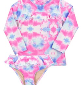 Shade Critters Shade Critters Cotton Candy Tie Dye Rashguard Set