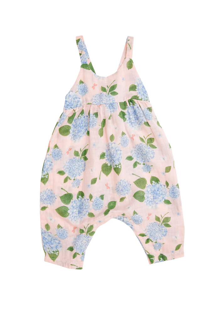 Angel Dear Angel Dear Hydrangea Tie Back Romper