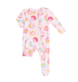 Angel Dear Angel Dear Donuts Ruffle Front Zipper Footie