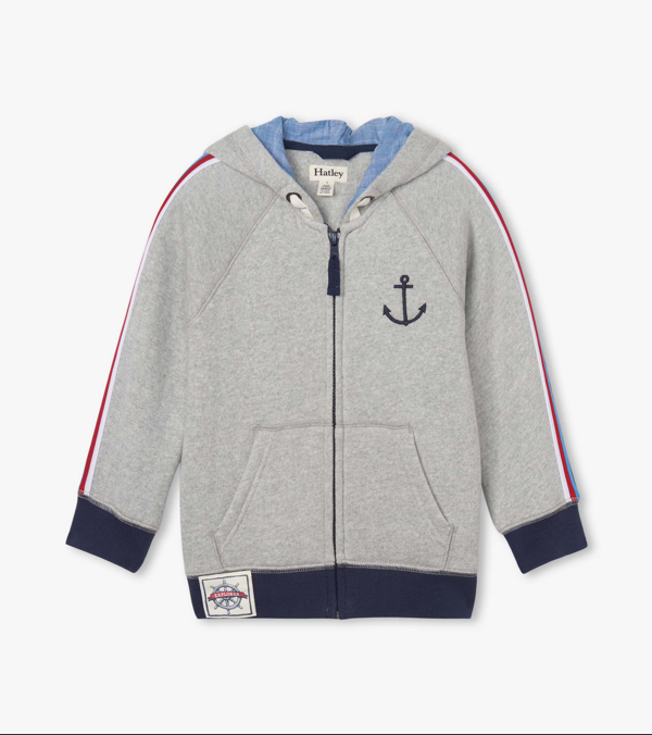 Hatley Hatley Nautical Raglan Hoodie