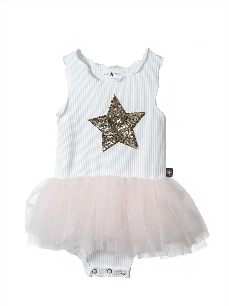 Petite Hailey Petite Hailey Star Baby Tutu Onesie