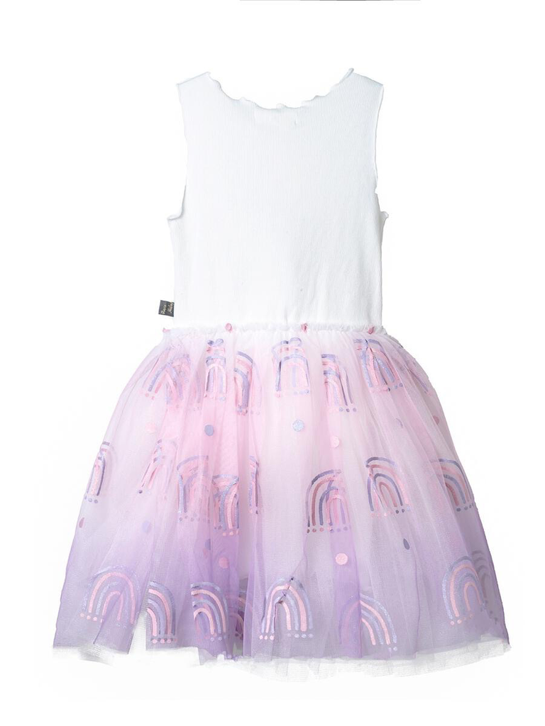 Petite Hailey Petite Hailey Glitter Rainbow Tutu Dress