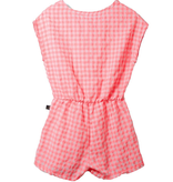 Petite Hailey Petite Hailey Pink Check Playsuit