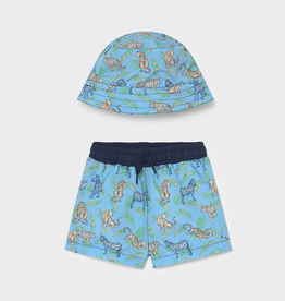 Mayoral Mayoral Bathing Suit and Hat Set