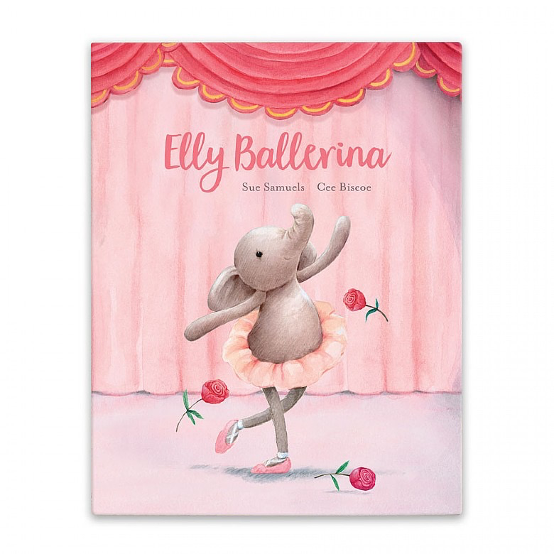 JellyCat Jelly Cat Elly Ballerina Book