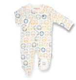Magnificent Baby Magnetic Me Mane Event Organic Cotton Magnetic Footie