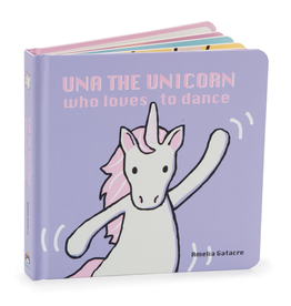 JellyCat Jelly Cat Una The Unicorn Who Loves To Dance Book