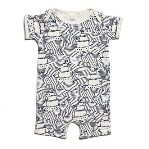 Winter Water Factory Winter Water Factory Summer Romper - High Seas Navy