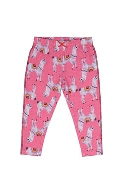 Pink Chicken Llama Leggings Cute Baby Leggings Tiny Hanger