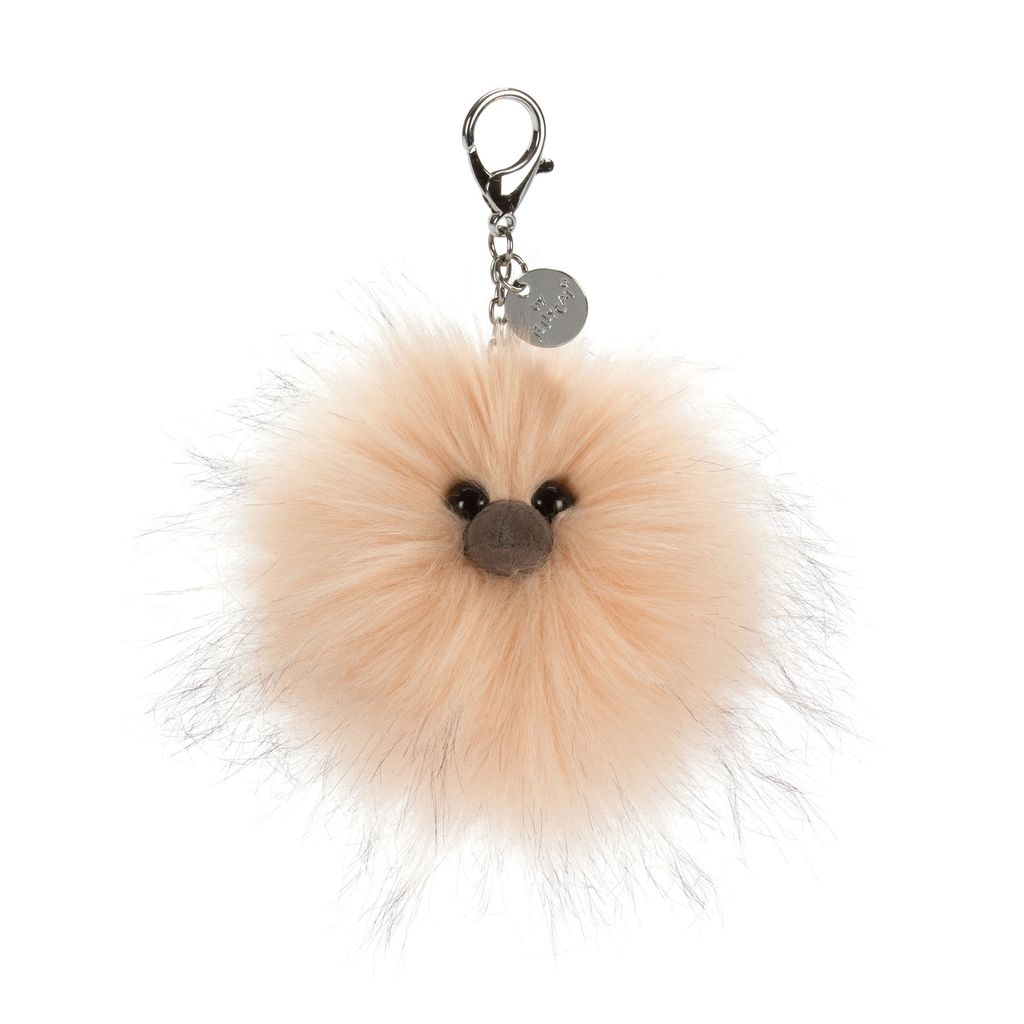 JellyCat Jelly Cat Just Peachy Pom Bag Charm