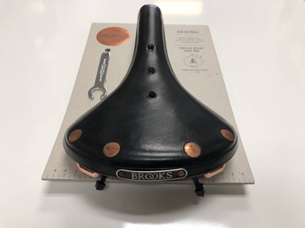 Brooks B17 Brooks Special - Black - Copper Plated Steel Rails