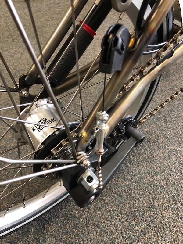 Brompton Rear Wheel Removal and Re-Installation with Sturmey Archer Internal Gear Hub (3/6 Speed)