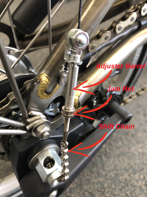 BROMPTON GEAR INDICATOR CHAIN FOR 3 SPEED STURMEY ARCHER ALLOY SHELL