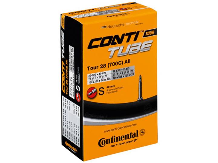 CONTINENTAL Tubes Continental Tour 28 700 x 28-37, Presta Valve