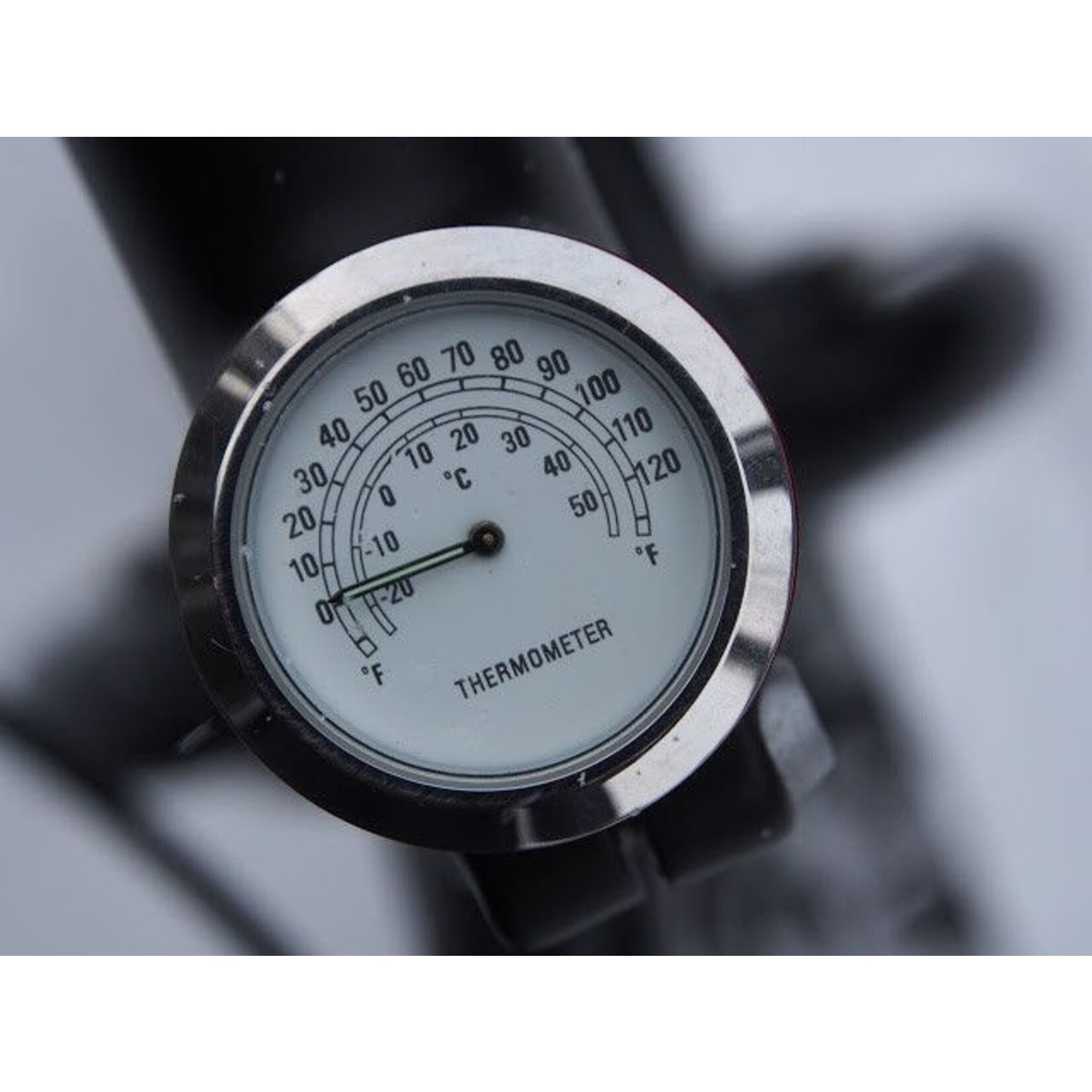 StemCaptain Stem Captain Headset Cap Thermometer, White Dial/Silver Case