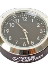 StemCaptain Stem Captain Headset Cap Clock, Black Dial/Black Case