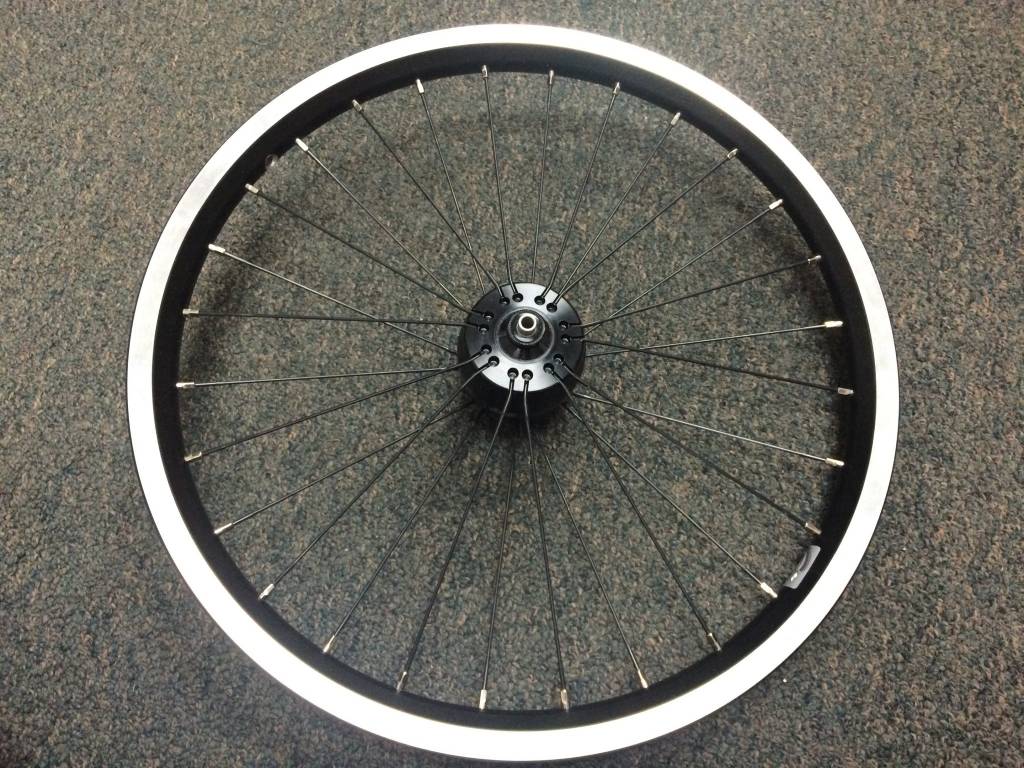 Brompton Schmidt SON XS Semi-Radial Dynamo Front Wheel, Brompton Rim, Black