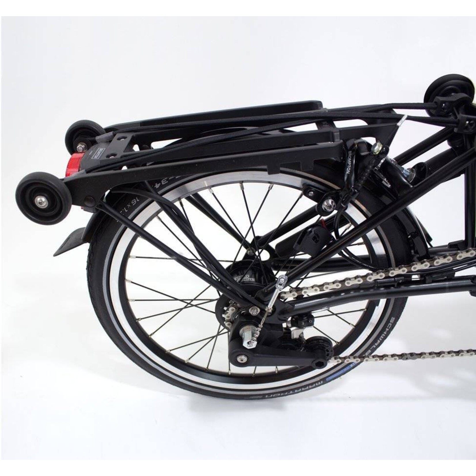 Brompton Brompton Rear Carrier (Rack) Complete with Fender, Rollers, Bungees, Silver