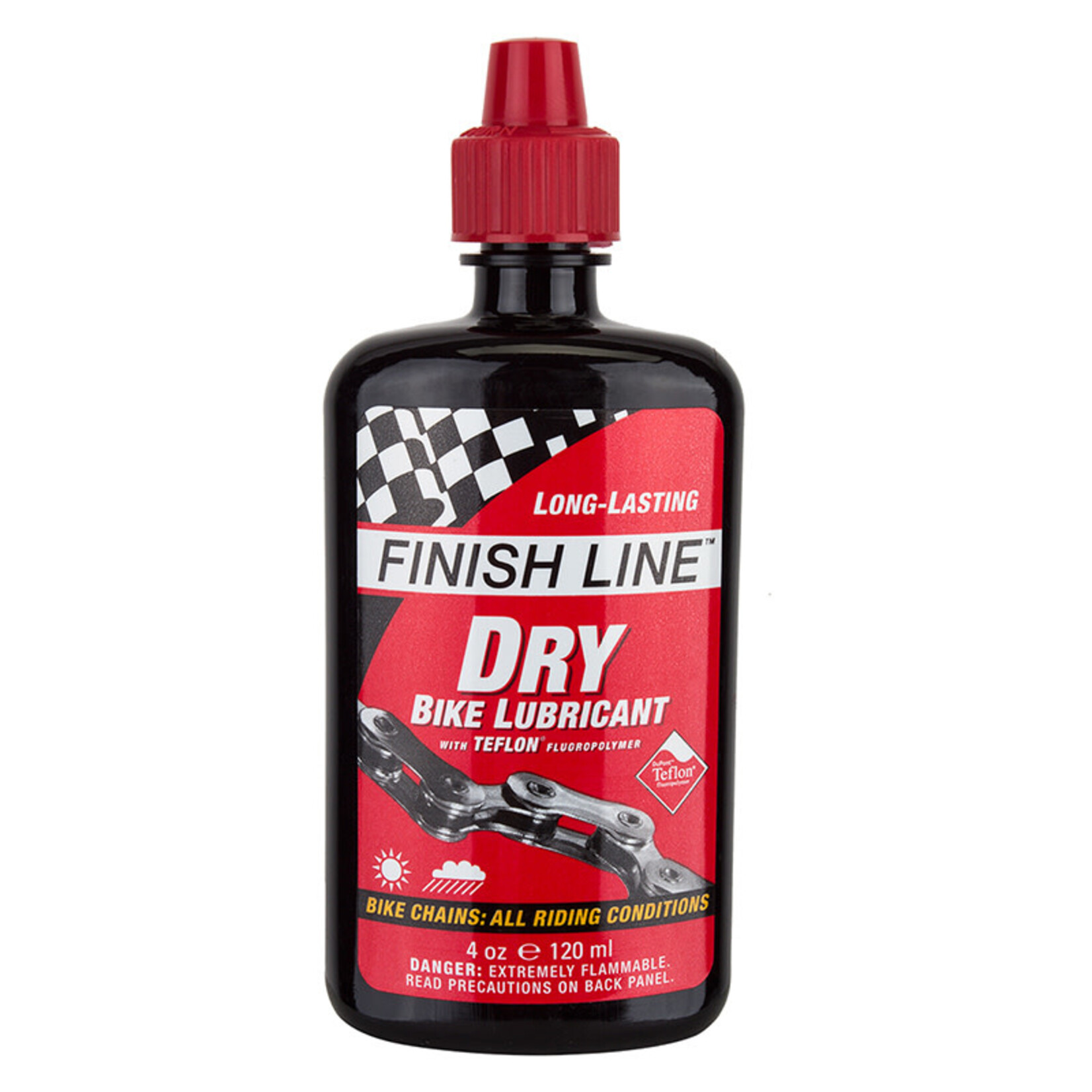 Finish Line Dry Lube w/ Teflon 4oz Drip Bottle