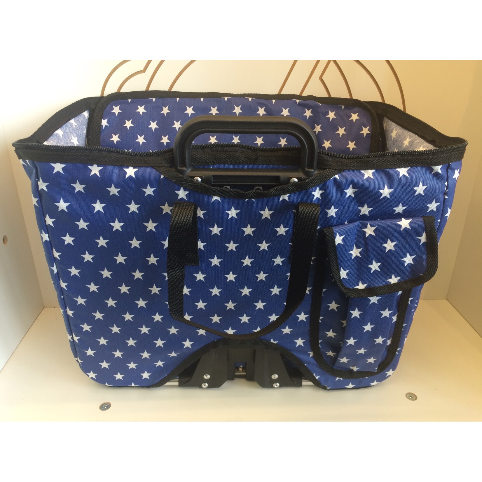 Brompton Valeria's Folding Basket for Brompton - Blue Stars