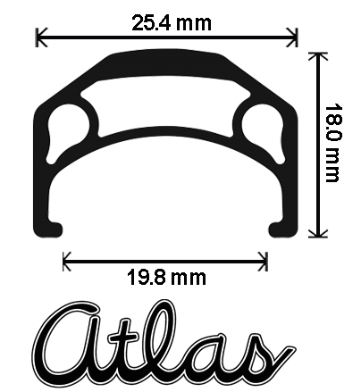 Velocity Atlas Rim, Silver, 40h, 650b (27.5