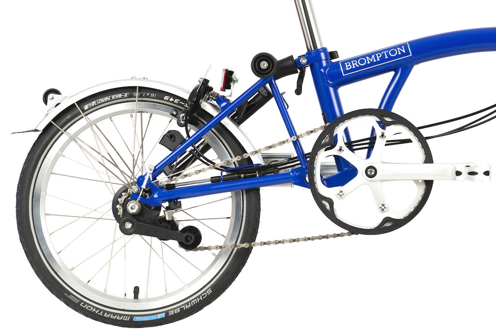 Brompton Brompton C Line Explore Bicycle Low Piccadilly Blue