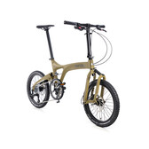 Birdy GT 10 Speed Folding Bicycle, Field Brown - Freedom Folding