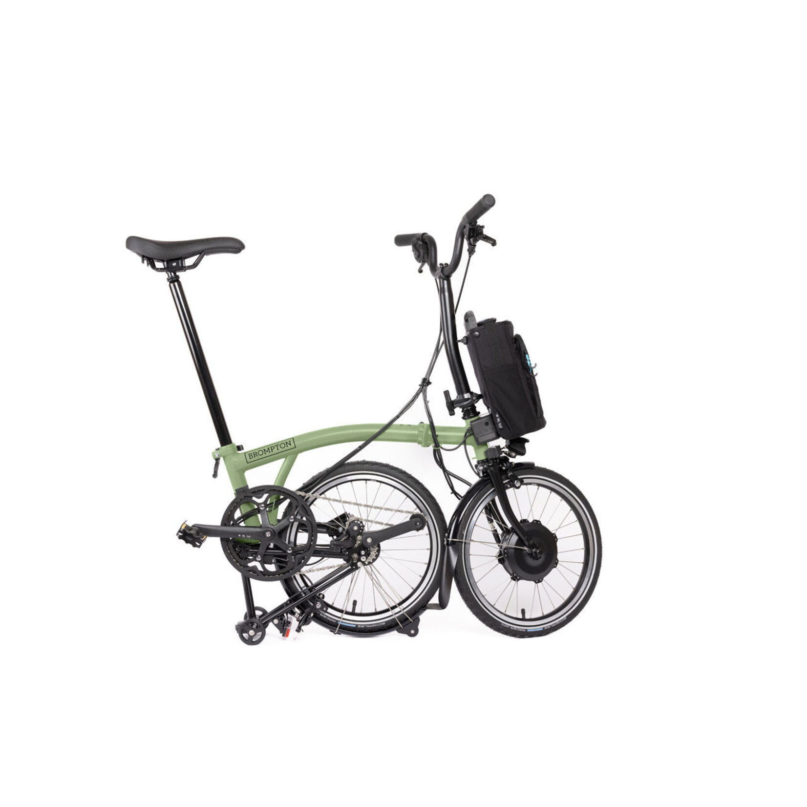 Brompton Brompton Electric 12 speed C line Matcha Green M handlebar